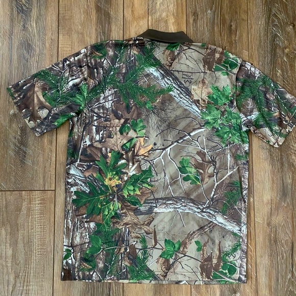 Men’s Real tree Scent core Gander Mountain Guild Series Camo Polo - Picture 3 of 8